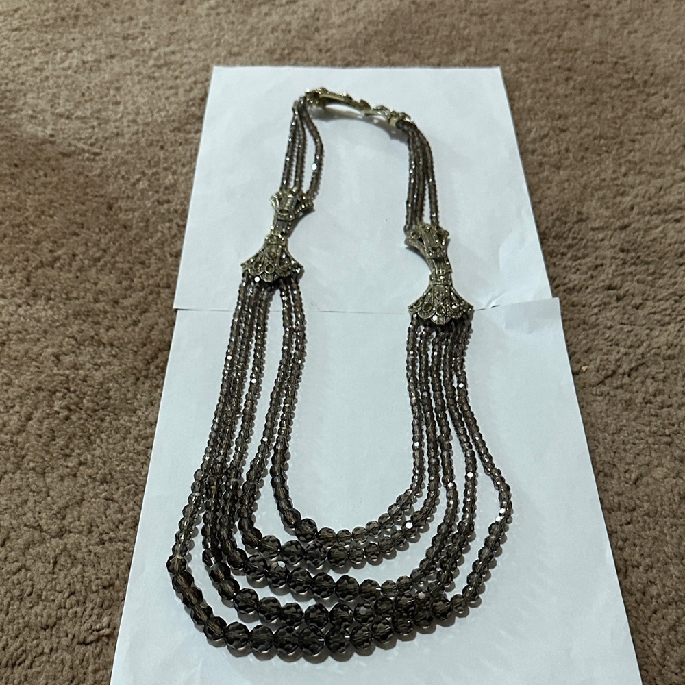 Heidi Daus Smoky Multi-Strand Necklace
